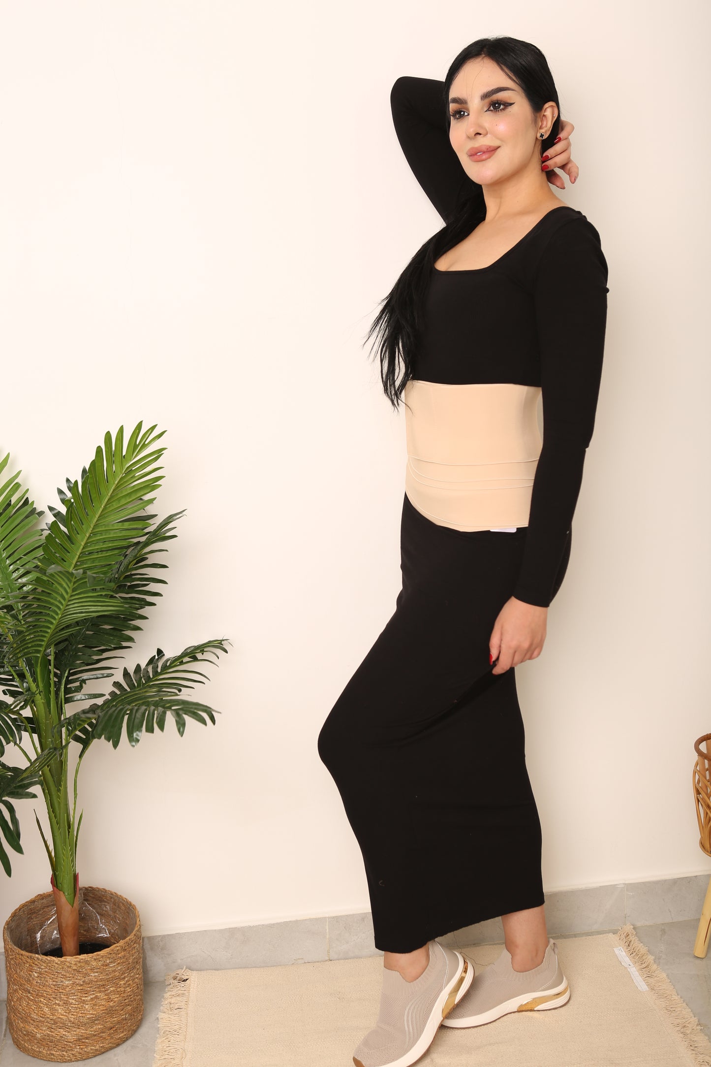 An original latex belt with strong pressure for postpartum and large weights