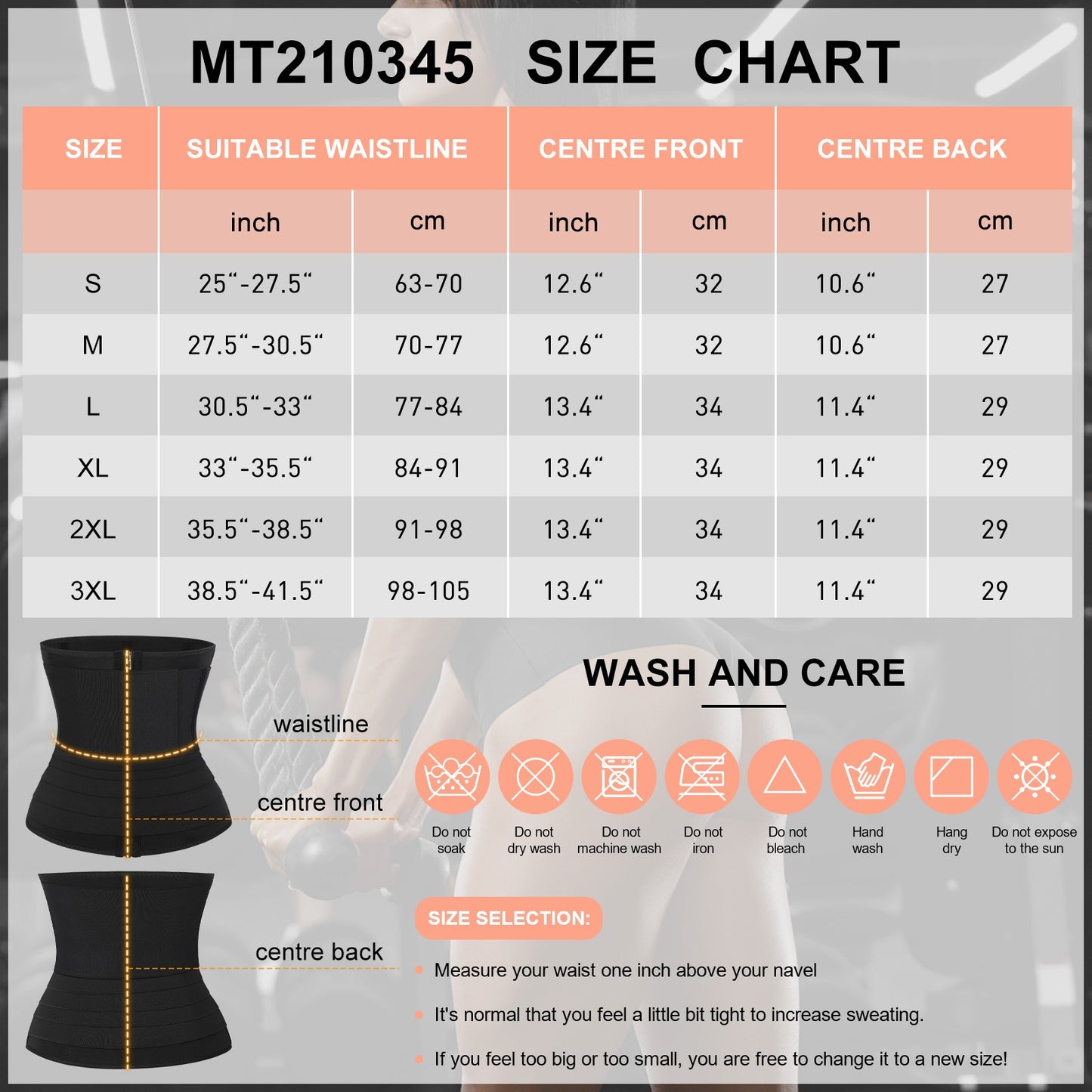 المشد الحراري PU لنحت البطن والخصر – شدّ فوري وحرارة محفّزة للحرق