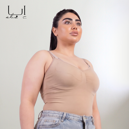 Body shaper bodysuit with compression and support to shape and firm the body for Eid and travel