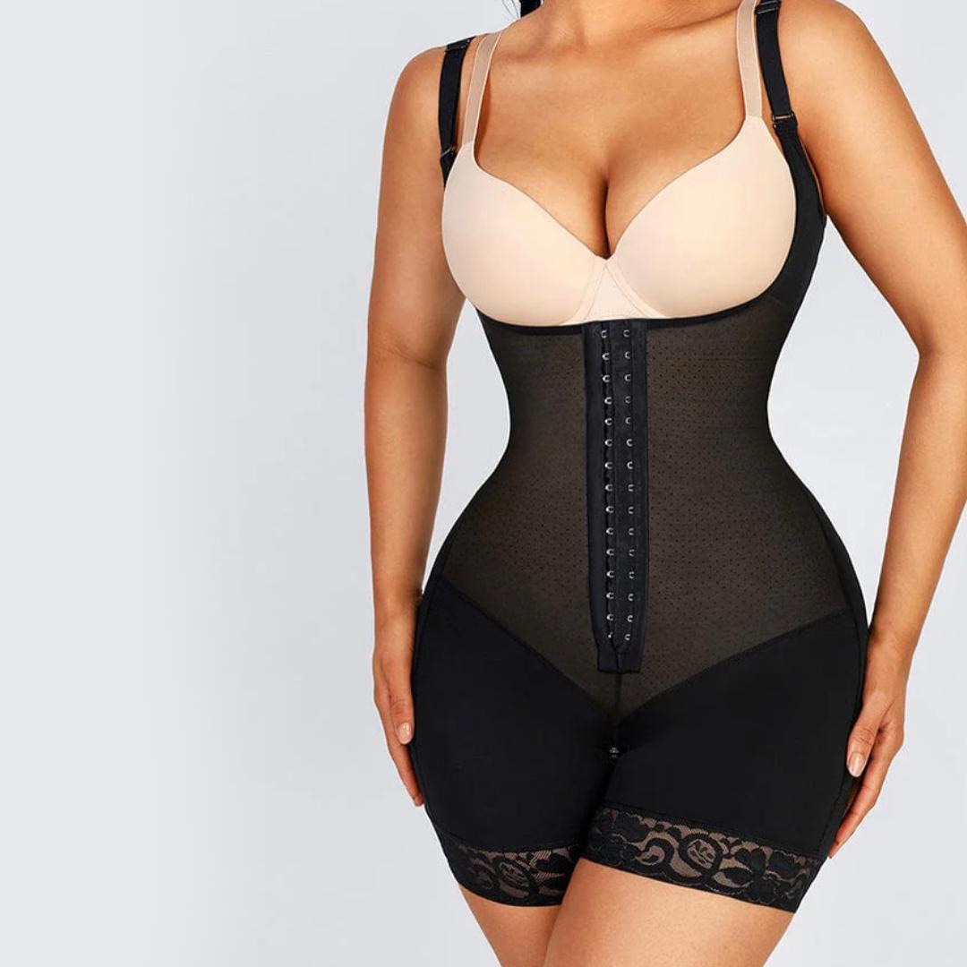 The strongest corset to tighten the abdomen and buttocks with front control levels