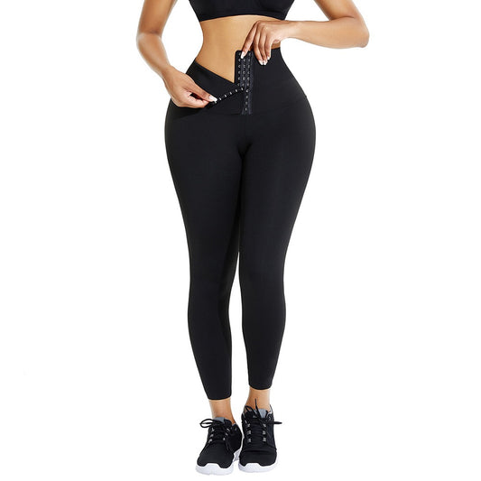 Sports pants with a tummy tuck