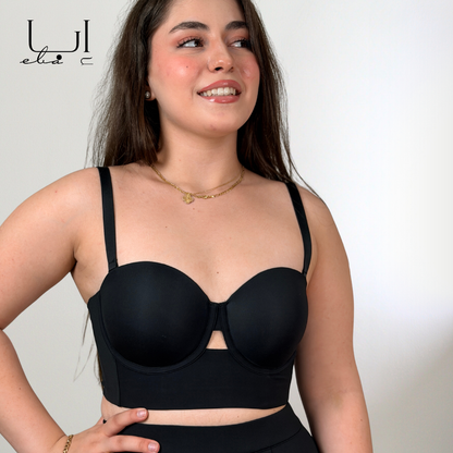 حمالة الصدر بتقنية رفع الصدر مع أشرطة قابلة للإزالة