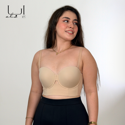 حمالة الصدر بتقنية رفع الصدر مع أشرطة قابلة للإزالة