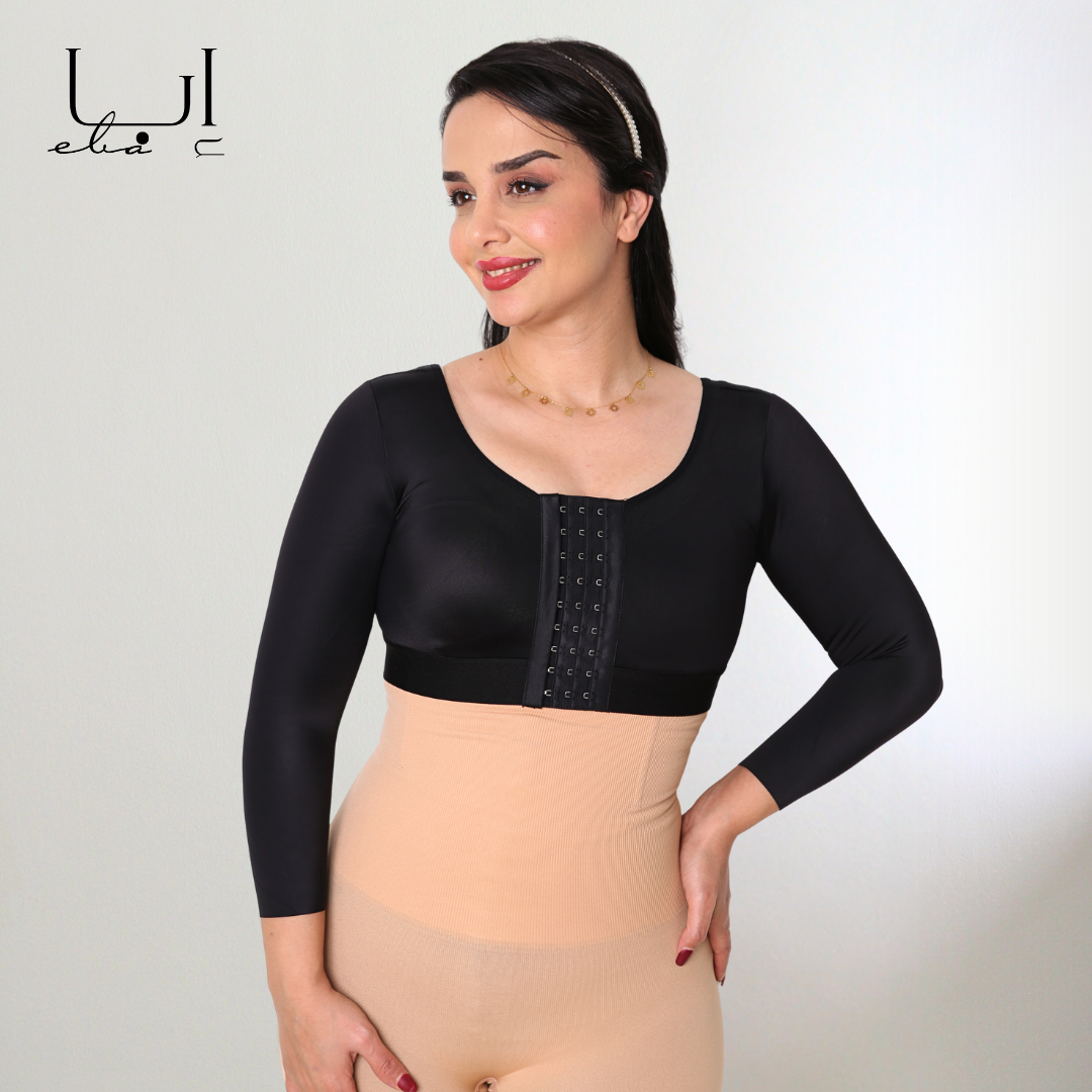 مشد طبي للصدر والزنود -ثلاثي التغطيه يغطي الصدر والزنود لتحكم مثالي