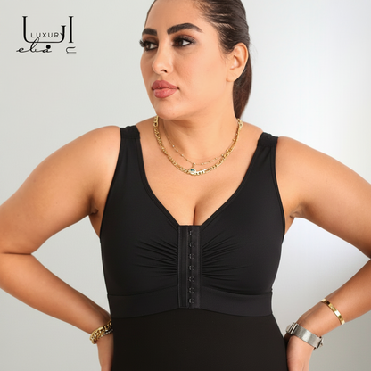 حمالة صدر رياضية بمستويات تحكم أمامية
