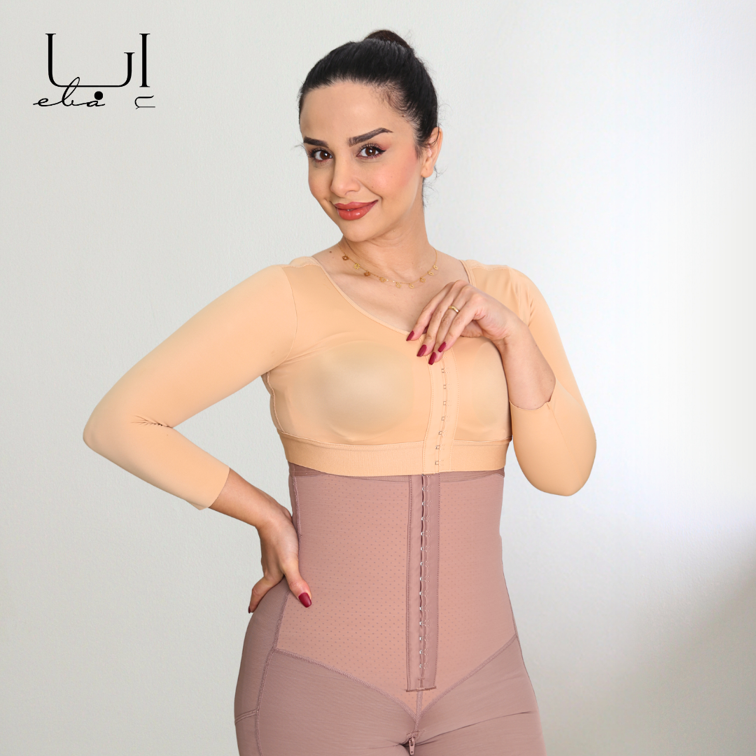 مشد طبي للصدر والزنود -ثلاثي التغطيه يغطي الصدر والزنود لتحكم مثالي