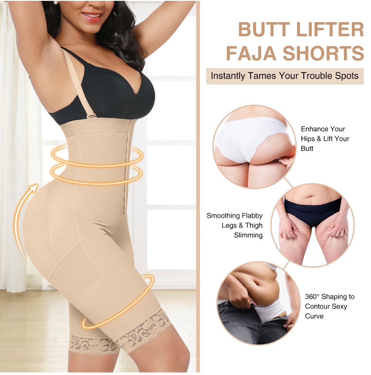 Body sculpting corset for occasions with long thighs – Eba.Oman